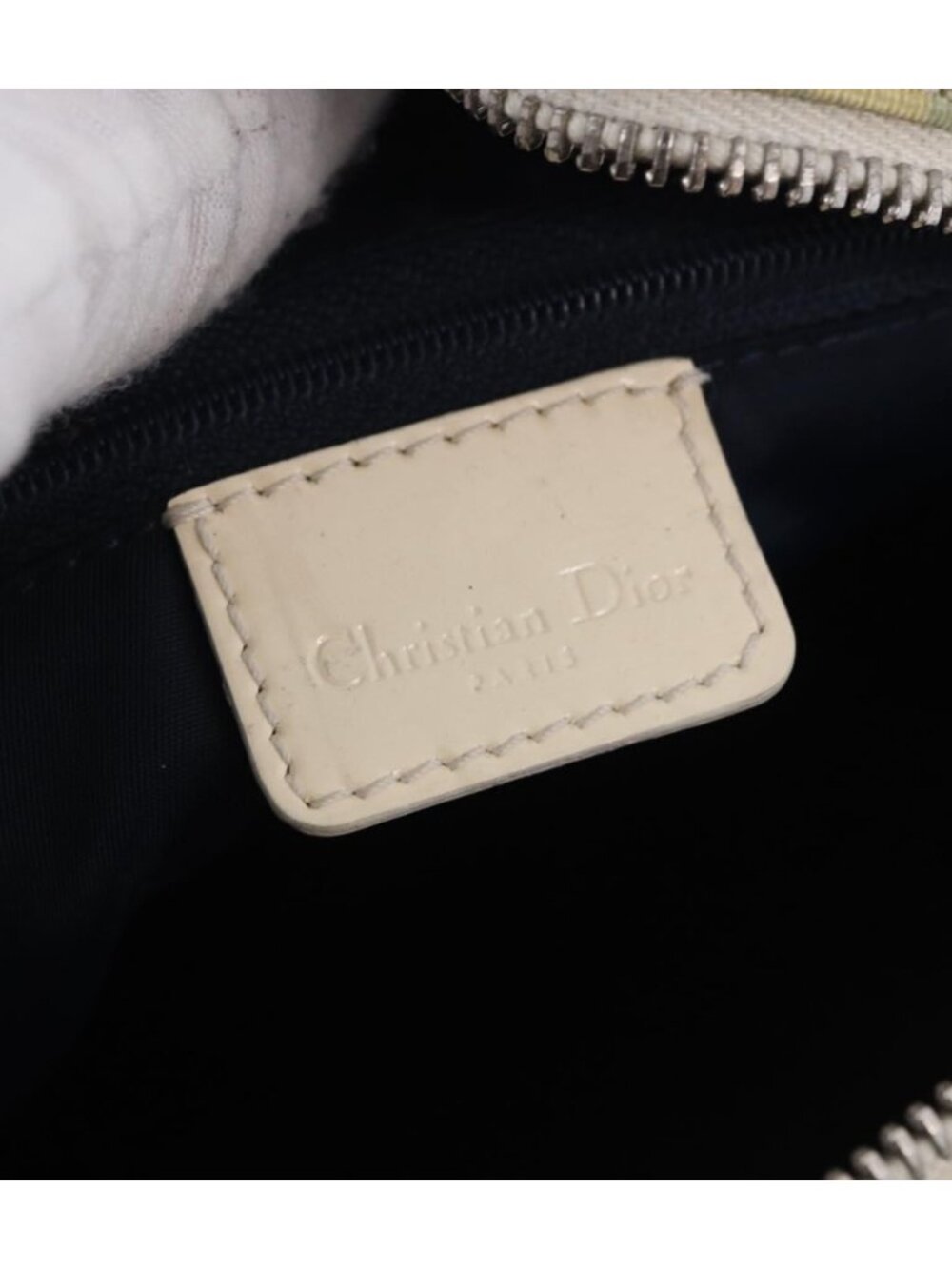Christian Dior Trotter Canvas Shoulder Bag PVC Light Blue Silver - Picture 14 of 16